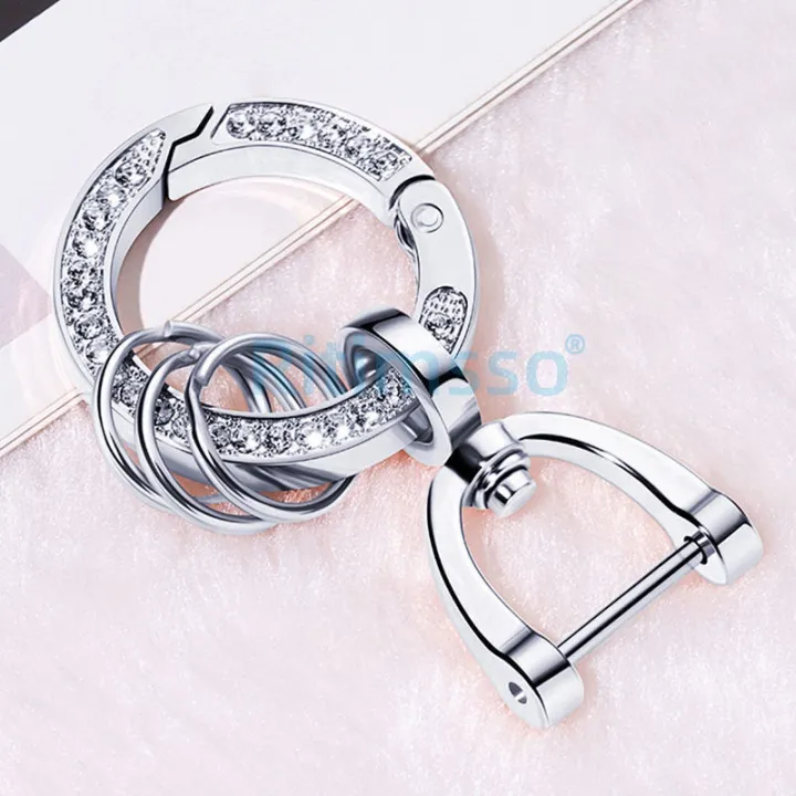 Car Diamond Ring Key Chain for Mercedes Benz BMW Audi Honda Toyota Key