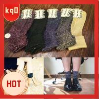 KQ0 One size Fashion Winter Warmer Stockings Non-slip Cotton Flanging Socks