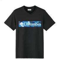 Columbus เสื้อยืดผู้ชายแขนสั้นลำลองอินเทรนด์,เสื้อคู่กีฬาอเนกประสงค์ฤดูร้อน