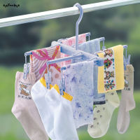 SUC Clothes Rack Clip Childrens Clothes Rack Baby Clothes Hanging Plastic Clothes Props Folding Drying Socks Underwear