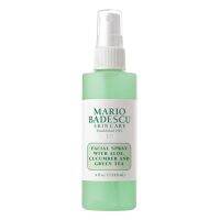 MARIO BADESCU Facial Spray With Aloe, Cucumber And Green Tea 118ml สเปรย์ สำหรับผิวหน้า สูตรผสมว่านหางจระเข้ แตงกวาและชาเขียว ขนาด 118 มิลลิกรัม