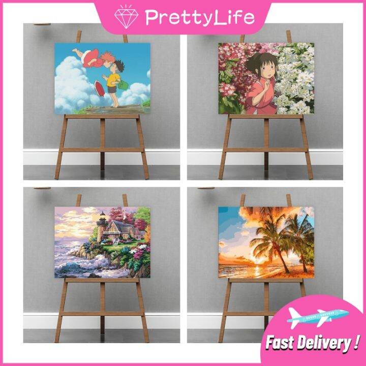 【PL】40*50cm Paint By Numbers Studio Ghibli Spirited Away DIY Digital