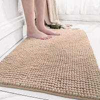 Chenille Thicken Super Water Absorbent Bath Mat นุ่มสบาย Anti-Slip อ่างอาบน้ำด้านข้างพรมพรมทำความสะอาดง่ายเสื่อห้องน้ำ