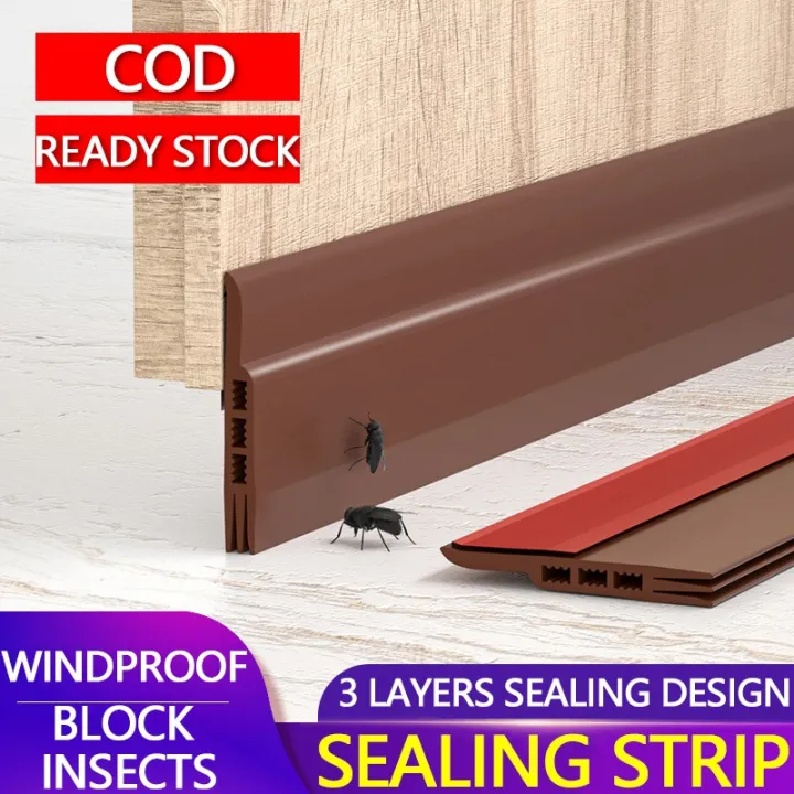 【midodate】Door Sealing Strip Self Door Bottom Adhesive Soundproof