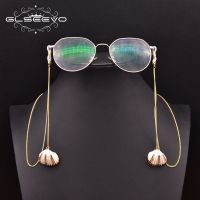 GLSEEVO Natural Shell Pendant Eye Glass Chain Masking Chains Glasses Neck Strap Pearl Sunglasses Chain Not Glasses GH0040