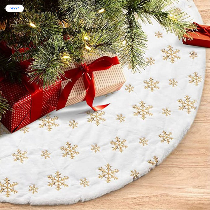 กระโปรงผ้าพลีซต้นคริสต์มาส-ghj-พร้อมเลื่อมพรมเช็ดเท้าวางของขวัญคริสต์มาสสำหรับร้านค้าร้านอาหารและโรงแรม
