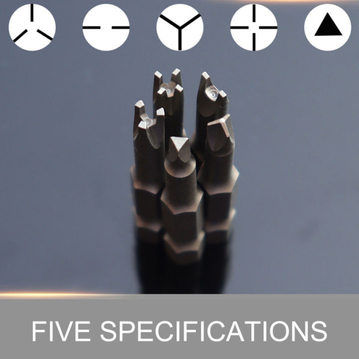 ชุดไขควงพิเศษ13ชิ้น-ชุดไขควงรูปตัวยู50มม-รูปกากบาทด้านในสามจุดอุปกรณ์เครื่องมือข้อต่อไขควง