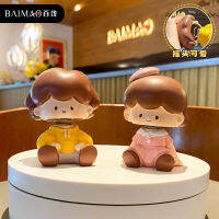 [ในสต็อก] JK คู่ตุ๊กตาการ์ตูนเรซิ่นเครื่องประดับ Bobble หัวเครื่องประดับสนุกสร้างสรรค์น่ารักเดสก์ทอปที่บ้านตกแต่งหัตถกรรมเครื่องประดับรถ