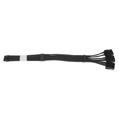 PCIe 5.0 Extension Cable 12VHPWR 16Pin(12+4) to 3X8Pin PCI-E 5.0 Sleeved Cable Compatible for GPU 3090Ti &amp; RTX 4080 4090