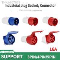 ◄✜✵  Industrial Plug and Socket 3P/4P/5Pin Electrical Connector 16A  IP44waterproof Wall Mounted Socket MALE FEMALE 220V 380V