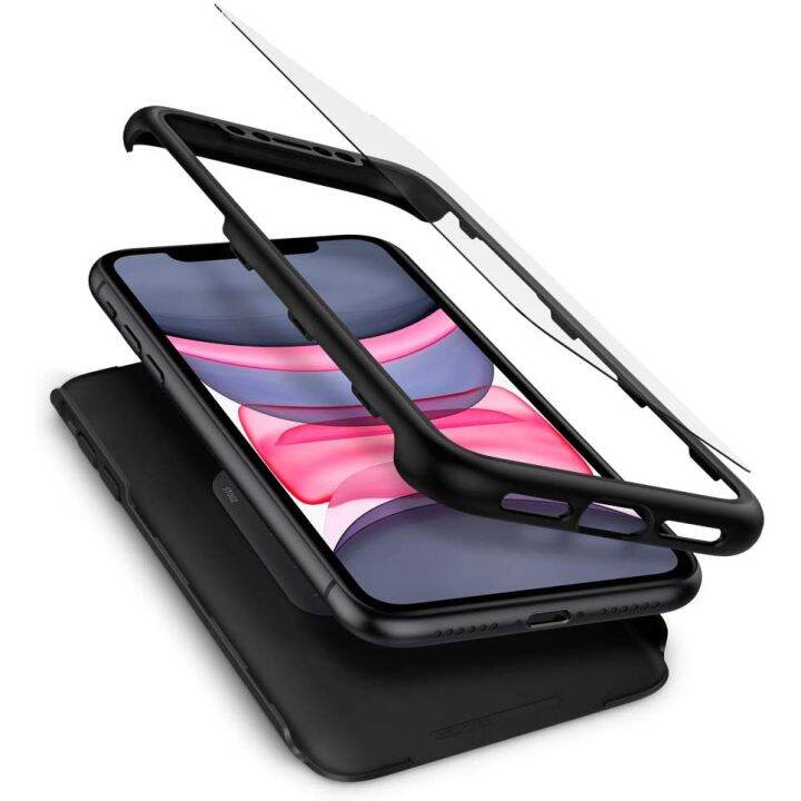 Spigen iPhone 11 Case Thin Fit 360 Bk Lazada PH