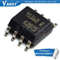 10ชิ้น M95160-WMN6TP SOP8 95160 95160WP SOP 95160P 95160WB SOP-8 SMD SPI Bus EEPROM Chip IC ของแท้ใหม่