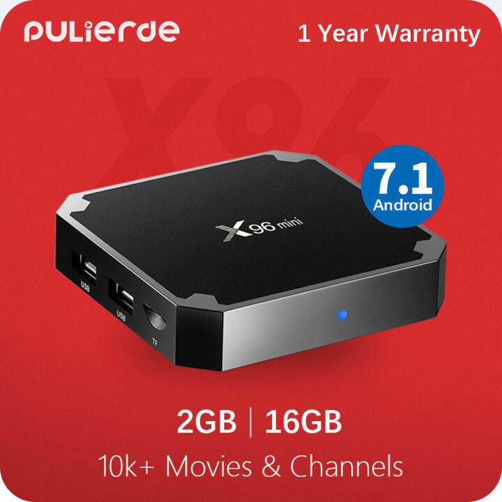NEW X96 mini 2GB 16GB (Pre-install Channel/Movie Apps) Android TV BOX ...