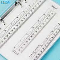 【CC】♈  2pcs 6 Holes Ruler Binder Planner Notebooks Office School Accessories Stationery