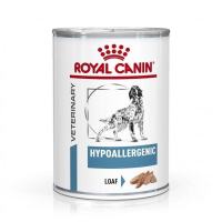 Royal Canin Vet Hypoallergenic 410G. อาหารสุนัขแพ้อาหาร [12กระป๋อง]