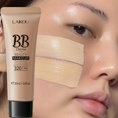 1PC BB Cream 18 Hour Long Lasting Foundation Liquid Foundation กันน้ำ Whitening Conceale Natural Face Base แต่งหน้า30Ml ~