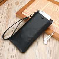 100 Cowhide Leather Male Clutch Large Capacity Mens Handbag for Cell Phone Mutifuctional Satchel Fashion Wallet for Cards Purs