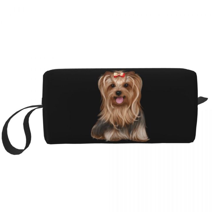 กล่องเคสชุด-dopp-กล่องเครื่องสําอางความจุขนาดใหญ่น่ารักสำหรับผู้หญิง-tas-kosmetik-สุนัข-yorkie-ยอร์กเชียร์เทอร์เรียร์กระเป๋าใส่เครื่องอาบน้ำที่เก็บเก็บเครื่องสำอางค์