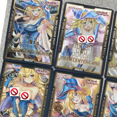 9ชิ้นเซ็ต88มิลลิเมตร * 63มิลลิเมตรนักมายากลมืดสาว ACG เซ็กซี่หยาบแฟลชการ์ด Yu-Gi-Oh คลาสสิกอะนิเมะเกมคอลเลกชันการ์ดของขวัญของเล่น