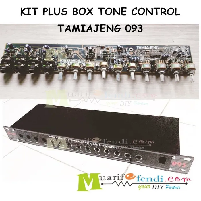 KIT PLUS BOX Tone Control Stereo Subwoofer 4 MIC ECHO TAMIAJENG 093