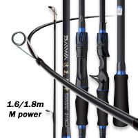 ETX1.65m 1.8m M Power Spinning Casting Carbon Fiber/FRP Fishing Rod With Sectional EVA Comfortable Grip Lure Rod For Snakehead Bass