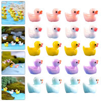 BLENASHOP 60pcs Bonsai Miniature Decor Resin Duck Charms Resin Decoration Micro Landscape Decor