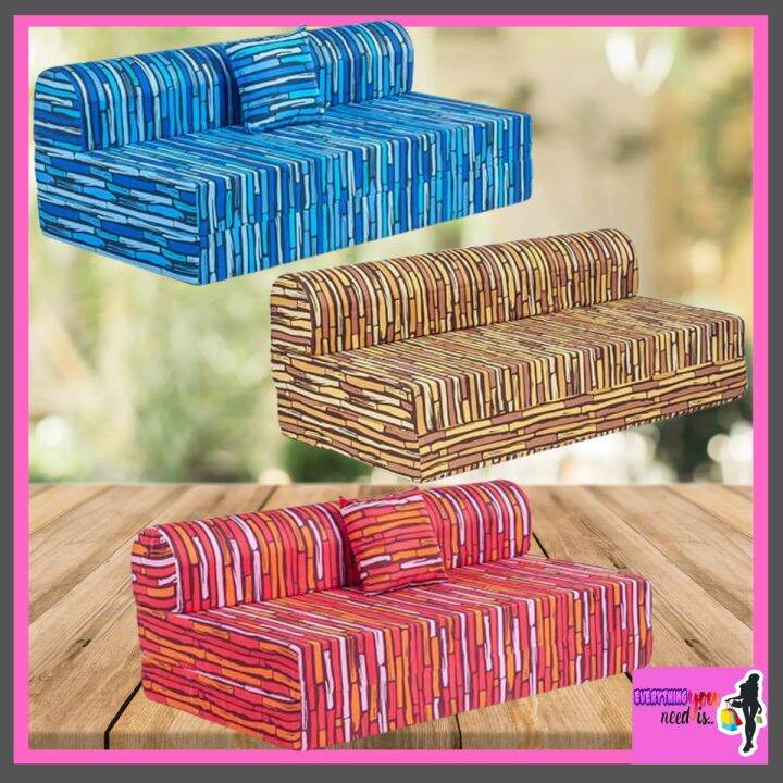 URATEX NEO SOFA BED WITH 1 PILLOW/Uratex Neo Sofa Bed Franco Fabric /6