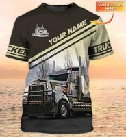 (ALL IN STOCK XZX)    I am a trucker personalized name 3D shirt, Truck Driver Birthday Present8   (FREE NAME PERSONALIZED)