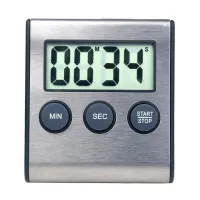 Digital Kitchen Timer Magnetic Digital Chronometer LCD Screen Digital Magnet Alarm Clock Cooking Count Up Countdown Stopwatch