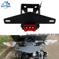 Motorcycle License Plate Holder Frame with Light Fit for KAWASAKI NINJA 400 Z400 2017-2019