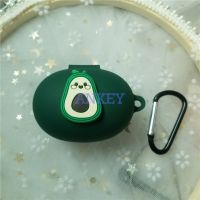 for Realme Buds Q Case Earphone With Hook Headphones Cover Cute Avocado TWS Bluetooth Earphone Wireless Charging Box Bags