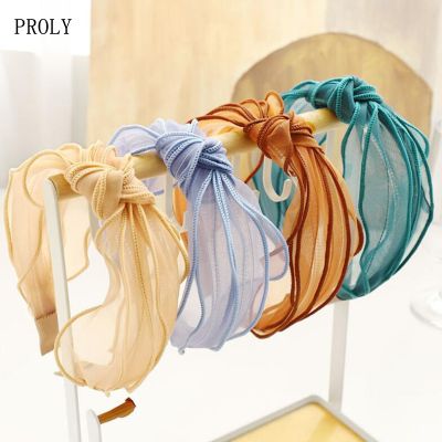 【CW】 PROLY New Fashion Women  39;s Hairband Color Headband Rhinestone Hair Accessories Turban