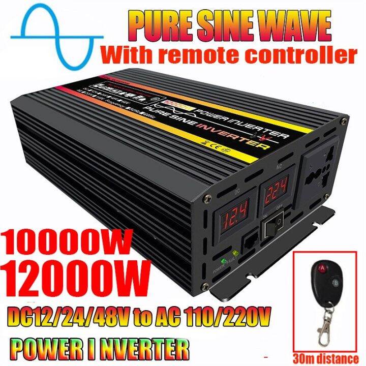 12000W Pure Sine Wave Power Inverter Car Solar Inverter Transformer ...