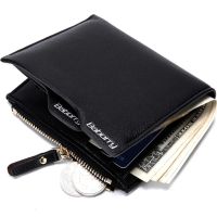 【CC】 Wallet Men Bifold credit Card Holder Blocking Short Purse Portemonnee Male