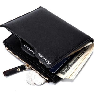 （Layor wallet）กระเป๋าสตางค์เด็กเล็ก,กระเป๋าใส่บัตรเครดิตผู้ชายแบบสองพับกระเป๋าสตางค์แบบสั้นป้องกัน RFID กระเป๋าเงินสำหรับผู้ชายสั้นผู้ชาย