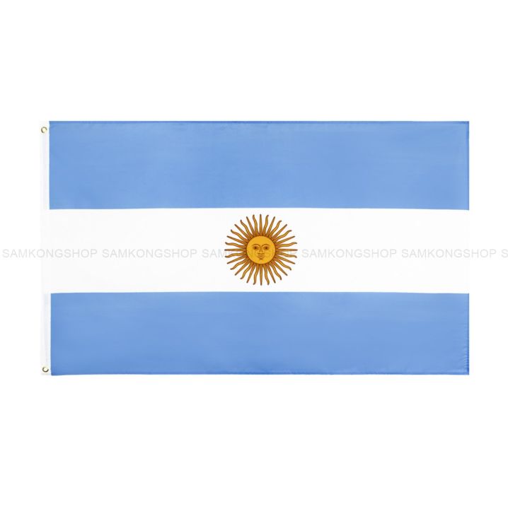 ธงชาติอาร์เจนตินา-argentina-ธงผ้า-ทนแดด-ทนฝน-มองเห็นสองด้าน-ขนาด-150x90cm-flag-of-argentina-ธงอาร์เจนตินา-อาร์เจนตินา