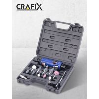 ( Promotion+++) คุ้มที่สุด CRAFIX เครื่องเจียรลมคอตรงขนาด 1/4" มาพร้อมกล่องเก็บเครื่องมือ CRAFIX 1/4" Air Die Grinder Kit ราคาดี ค้อน ค้อน ปอนด์ ค้อน หงอน ค้อน ยาง