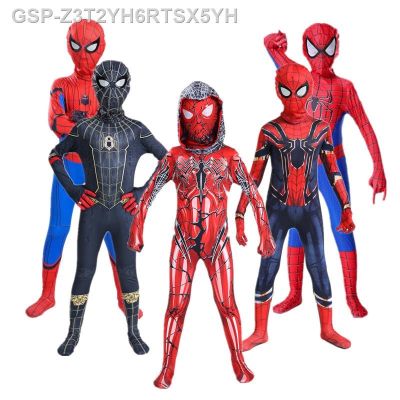 ♚O Novo Crianças คอสเพลย์ Carnaval Ferro Spiderman Traje Menino Peter Parker Super-Herói Collants