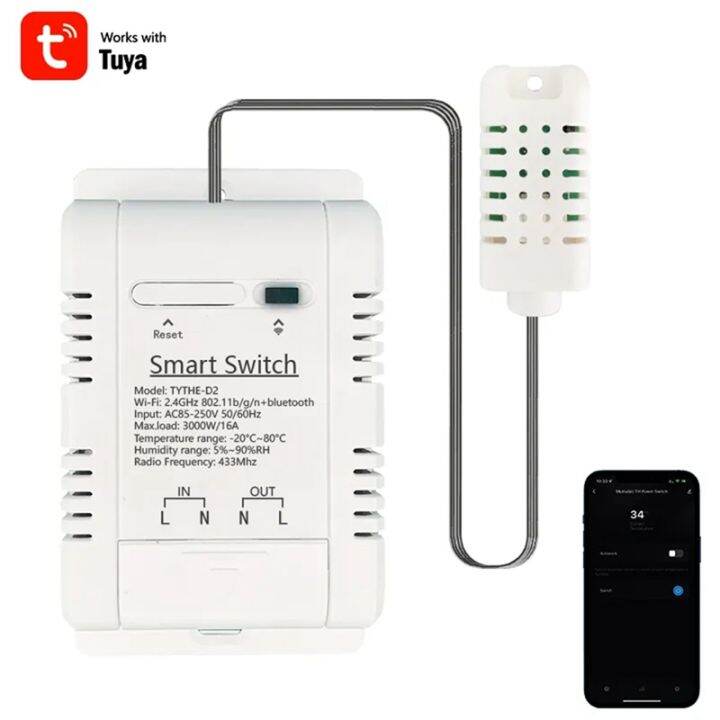 tuya-smart-wifi-switch-3000w-16a-94x57x32mm-wireless-thermostat-temperature-and-humidity-monitoring-with-energy-consumption-monitor