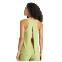 New Nude Feel Skin-Friendly Strap Vest Womens Bow Beauty Back Exercise Blouse Loose Yoga Top