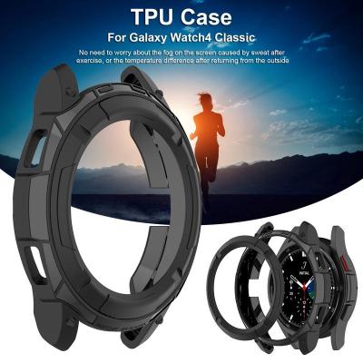 TPU 46mm 42mm Case ForSamsungGalaxy Watch 4 Classic Cover Bumper Shell SmartWatch Accessories Full Coverage Screen Protector Picture Hangers Hooks