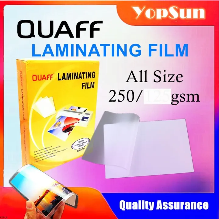 A3 Laminating film 250 Micron 50Sheets QUAFf Brand | Lazada PH