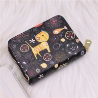 Women Card Holder Wallet PU Leather Female Card Case 9/18 Bits+2 Big Position Zipper Credit Card Wallet Cute Characters Card Bag Card Holders