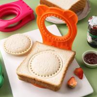 เครื่องตัดแซนวิชแบบกลมสำหรับเด็กแซนวิชอาหารกลางวัน Decruter Uncrustables Maker ขนมปังขนมปังปิ้งอาหารเช้าทำ R1F2