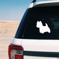 bjh♈  Westie Cutom Dog Name Sticker  Personalized Car Window Laptop