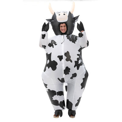 XINKOU วัวพองเสื้อผ้าการแสดงบนเวทีตลกวัวเครื่องแต่งกายฮาโลวีนเครื่องแต่งกายประสิทธิภาพ