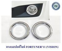 ครอบสปอร์ตไลท์ TOYOTA FORTUNER 2011 ชุบโครเมียม โตโยต้า ฟอจูนเนอร์ 2011