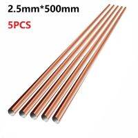 5/10pcs 1.0/1.5/2.0/2.5mmx500mm Phosphor Copper Welding Rod Round Bar For Welding Copper Pipe Efrigerator Air Conditione