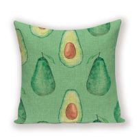 Spring Pear Cushion Cover  Fruit Morocco Pillow Case Nordic Farmhouse Home Decor Plant Cases for Pillows Linen Sofa Bed Cushions