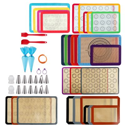 Silicone Baking Mats Pastry Pad Sheet Non-Stick Oven Sheet Liner Bakery Tool For Cookie Bread Macaroon Kitchen Bakeware